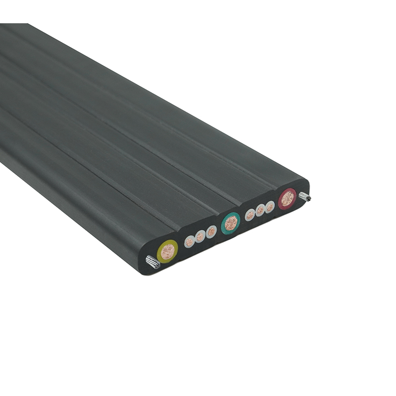 Compound Sheath Crane Traveling Flat Cable med ståltråd