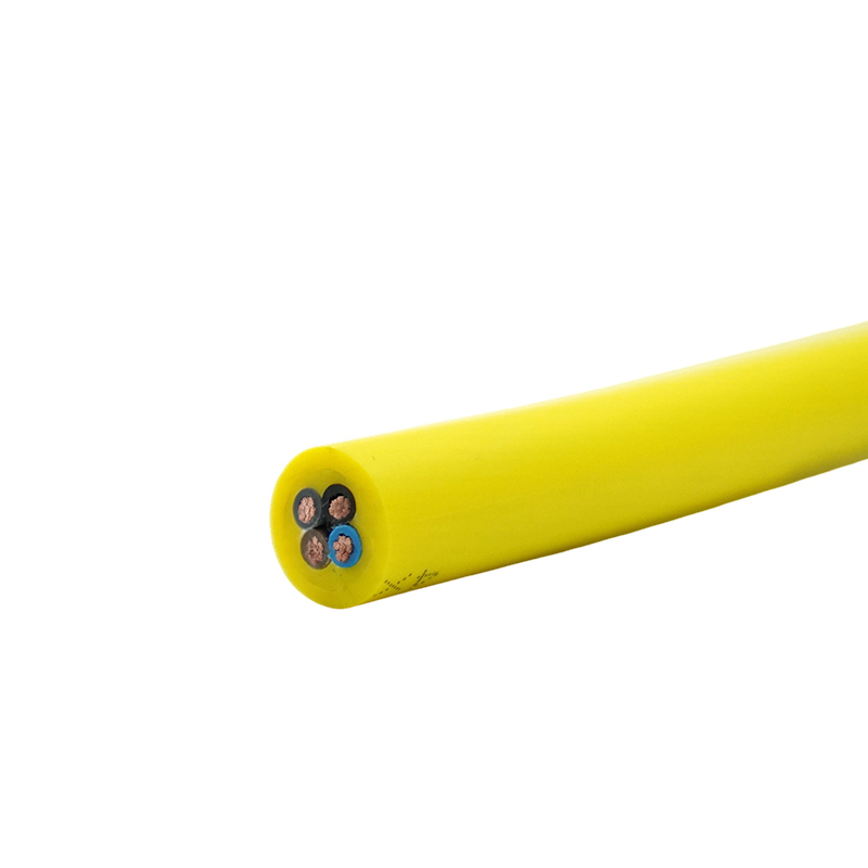 Upprullningskabel av polyuretan (PUR).