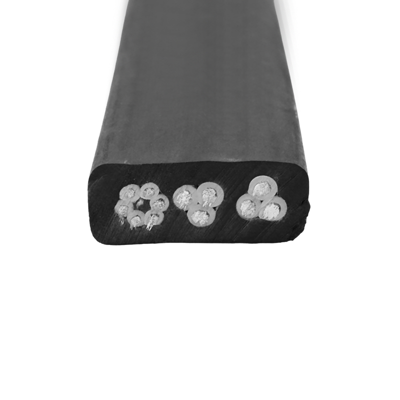 Medium platt allmän gummikabel