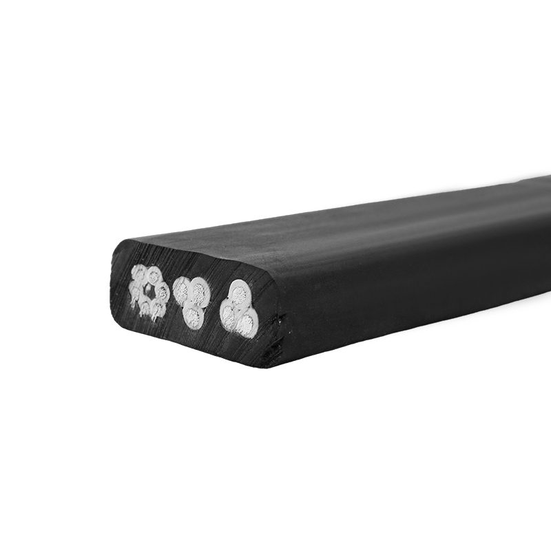 Medium platt allmän gummikabel