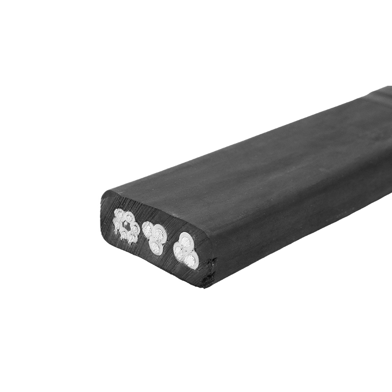 Medium platt allmän gummikabel